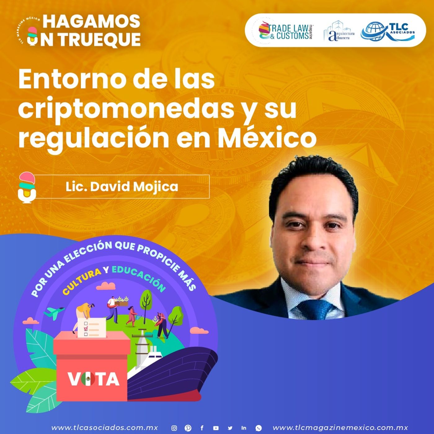 Episodio 213. Entorno de las criptomonedas y su regulación en México episode artwork
