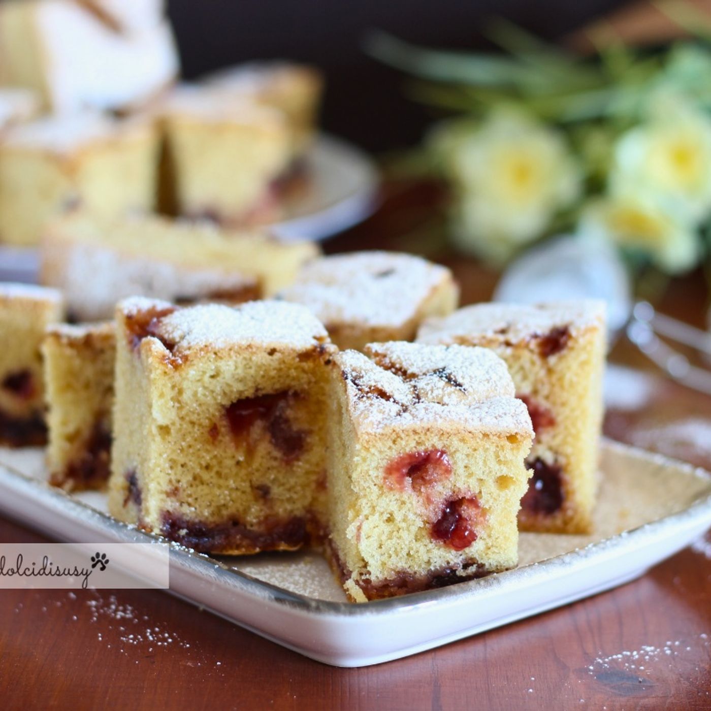 Torta soffice con marmellata