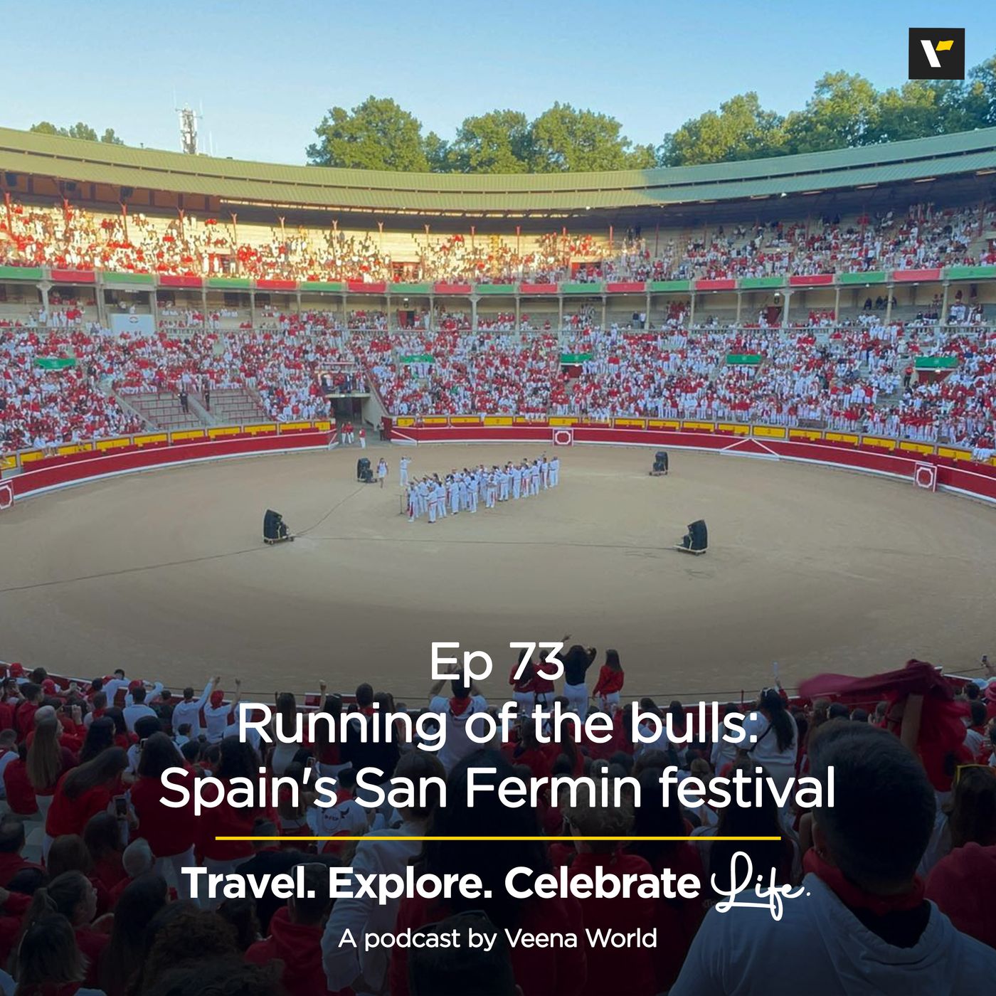 cover of episode 73: Running of the bulls - Spain's San Fermin festival