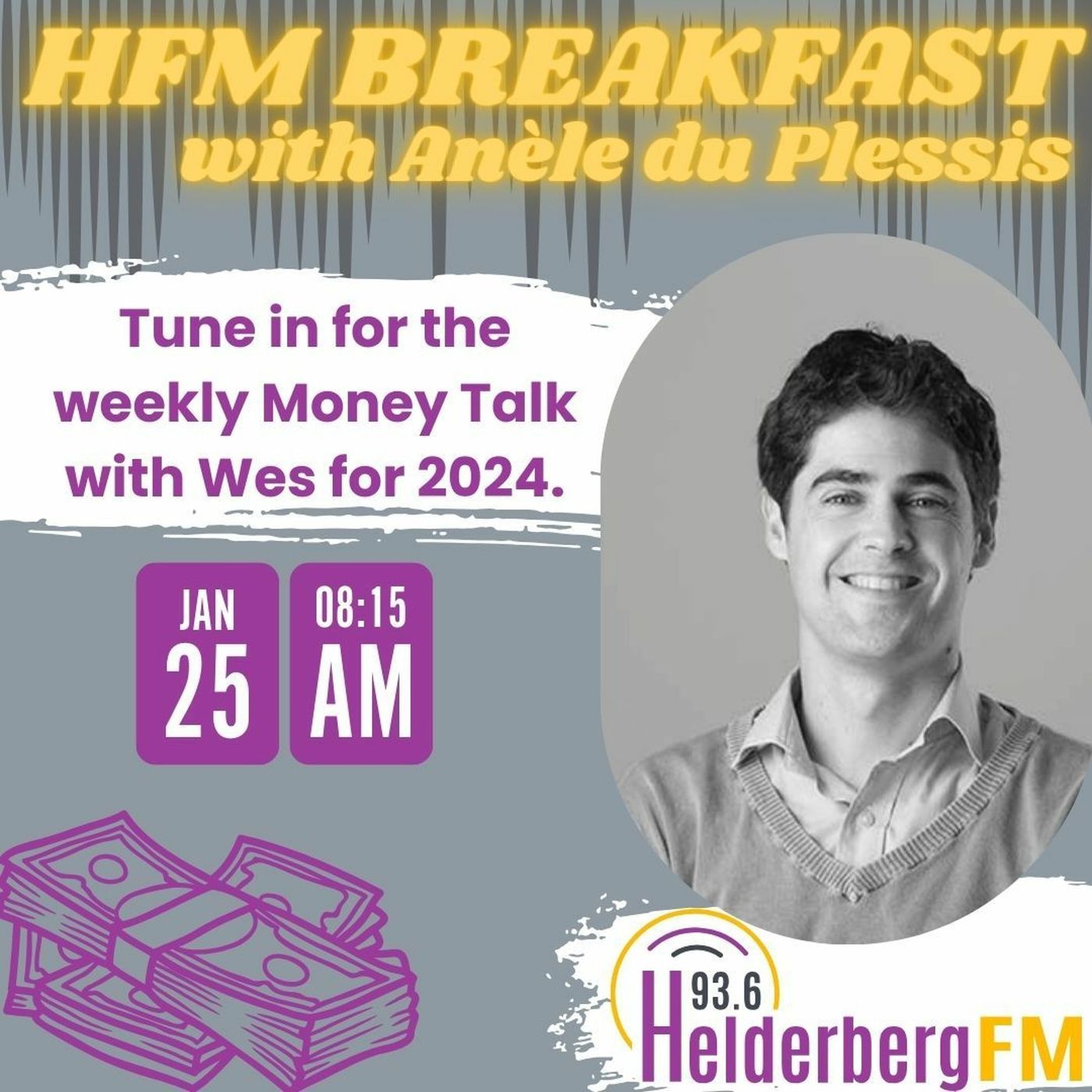 Money Talk With Wes On #HFMBreakfast - 25 January 2024 episode artwork