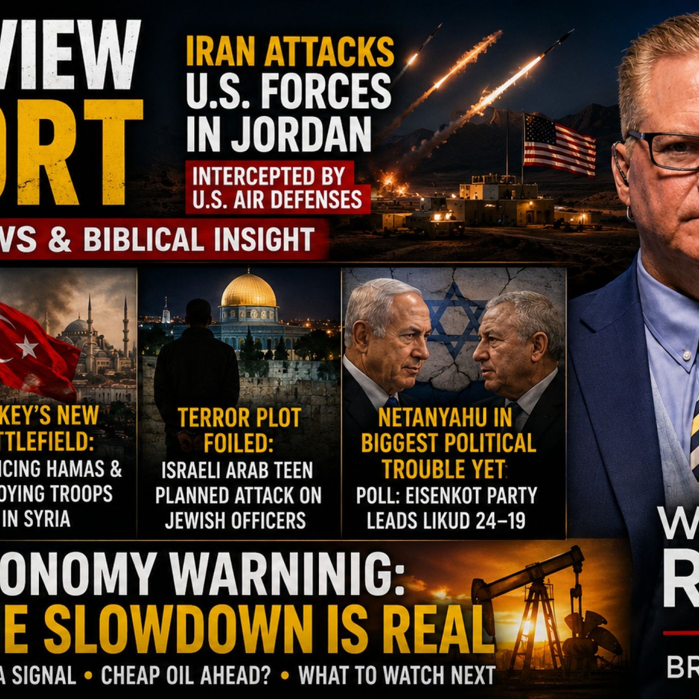 Iran Attacks U.S. Forces | Tucker Calls for Trump’s Removal | Netanyahu in Trouble episode artwork