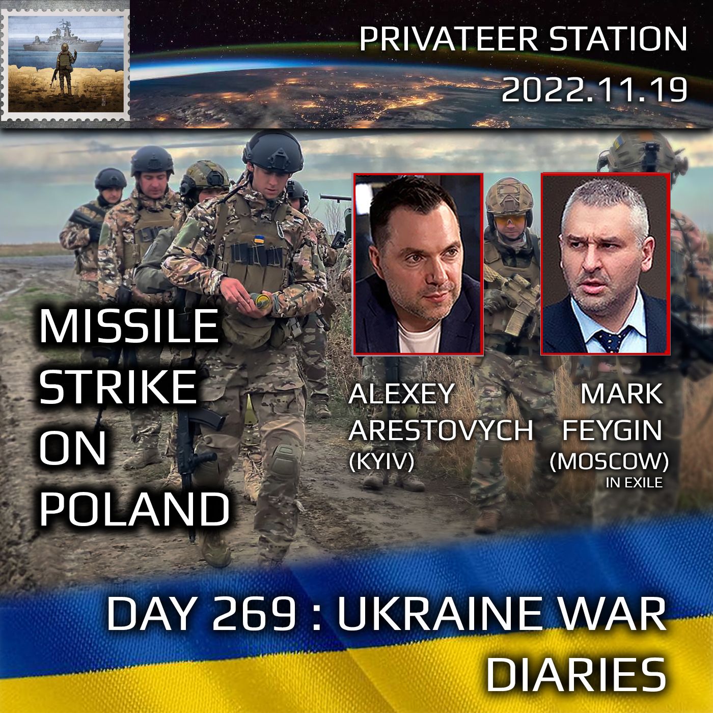 cover of episode War Day 269: Ukraine War Chronicles with Alexey Arestovych & Mark Feygin