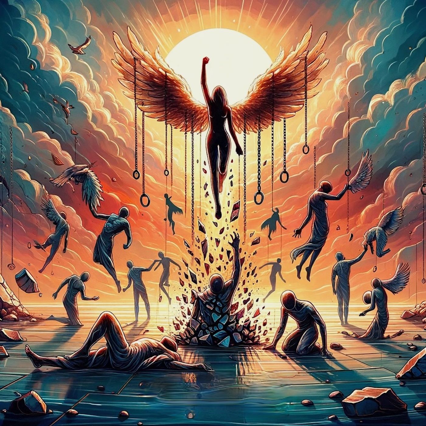 "Our greatest glory is not in never falling, but in rising every time we fall." episode artwork