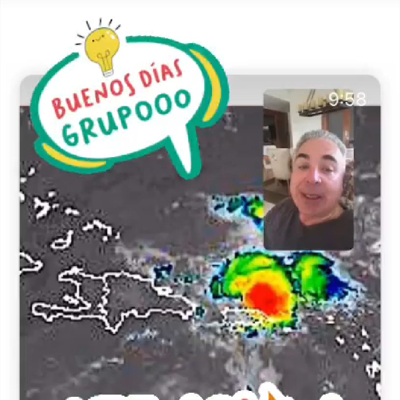 Lavándose... las noticias.