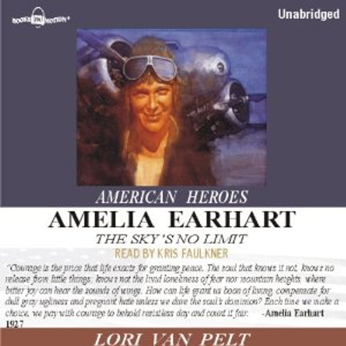 Amelia Earhart Sky\'s no Limit by Lori Van Pelt episode artwork