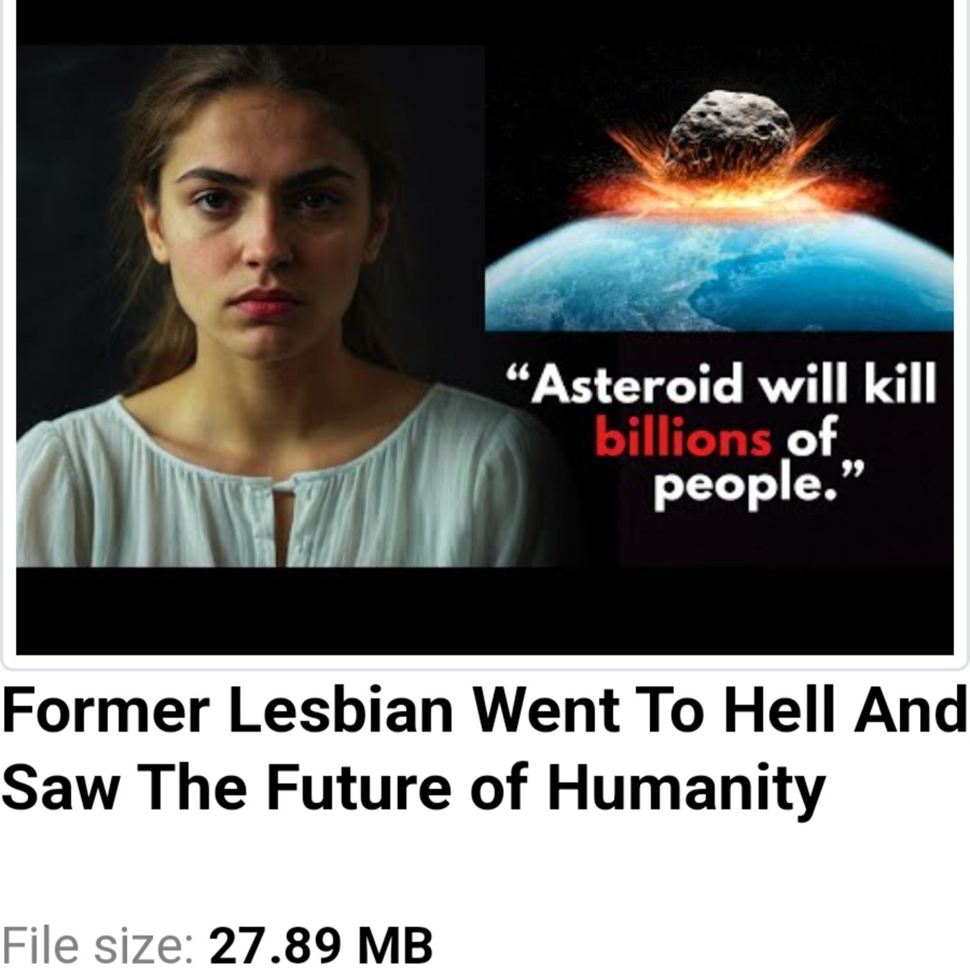 Former Lesbian Went To Hell And Saw The Future of Humanity episode artwork