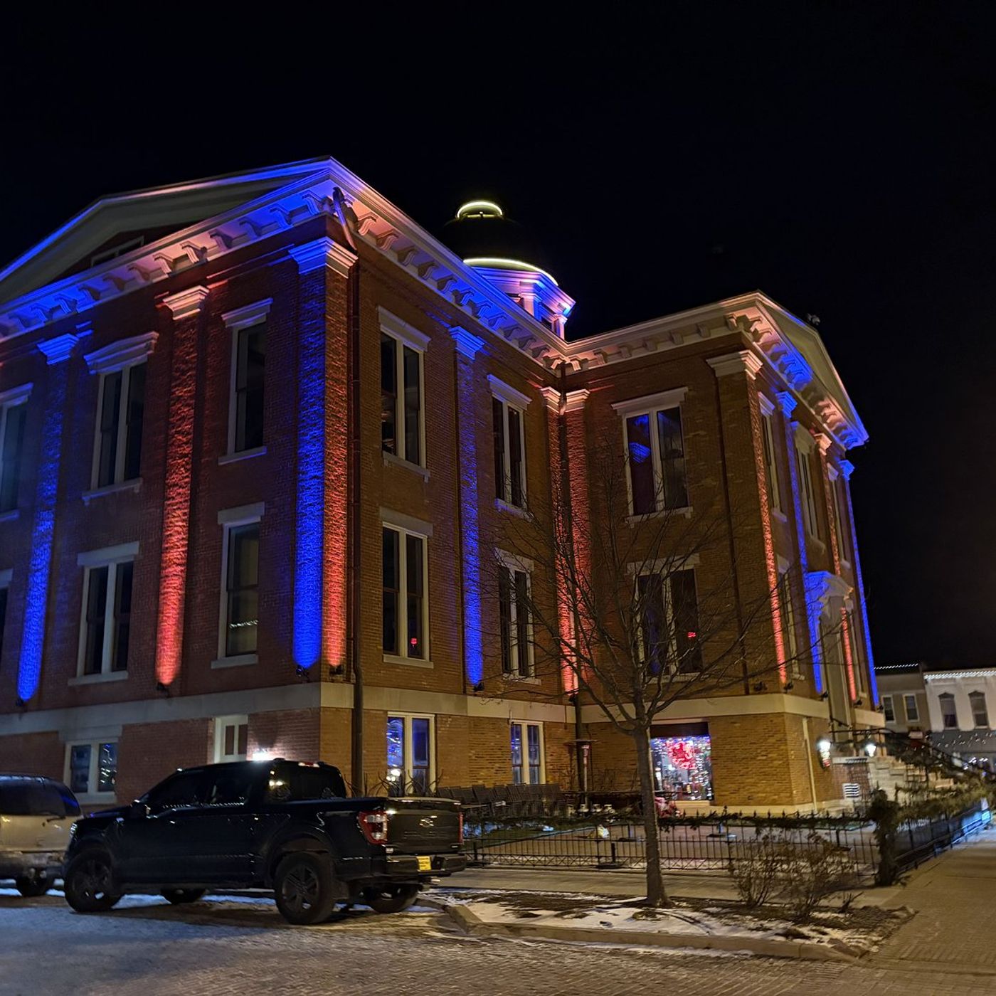 Woodstock Square is game-ready in Bears’ orange and blue