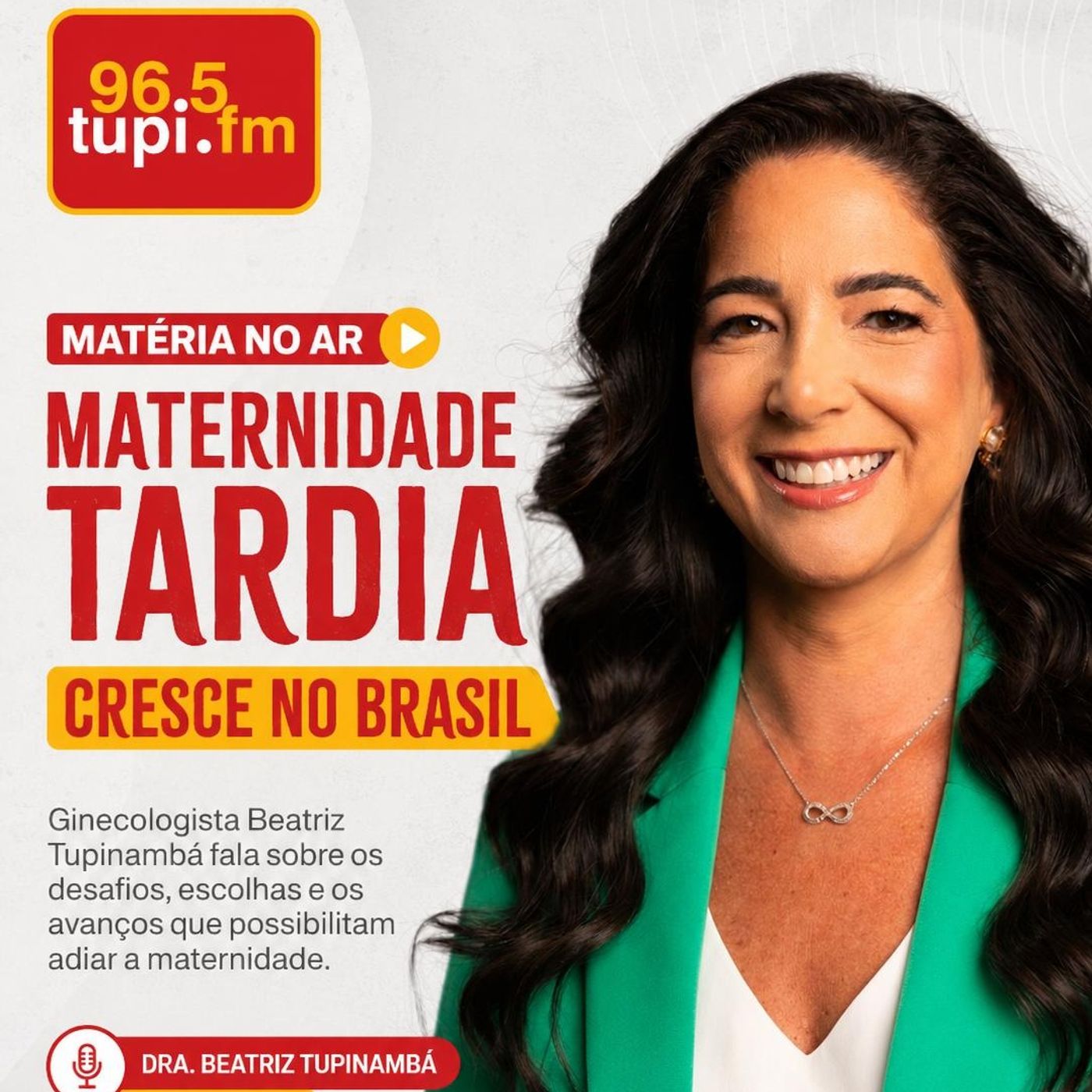 RÁDIO TUPI: MATERNIDADE TARDIA CRESCE NO BRASIL episode artwork