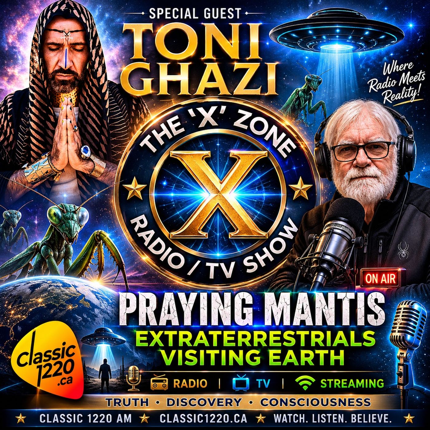 Rob McConnell Interviews - TONI GHAZI - Channel of the Praying Mantis ET's from Antares
