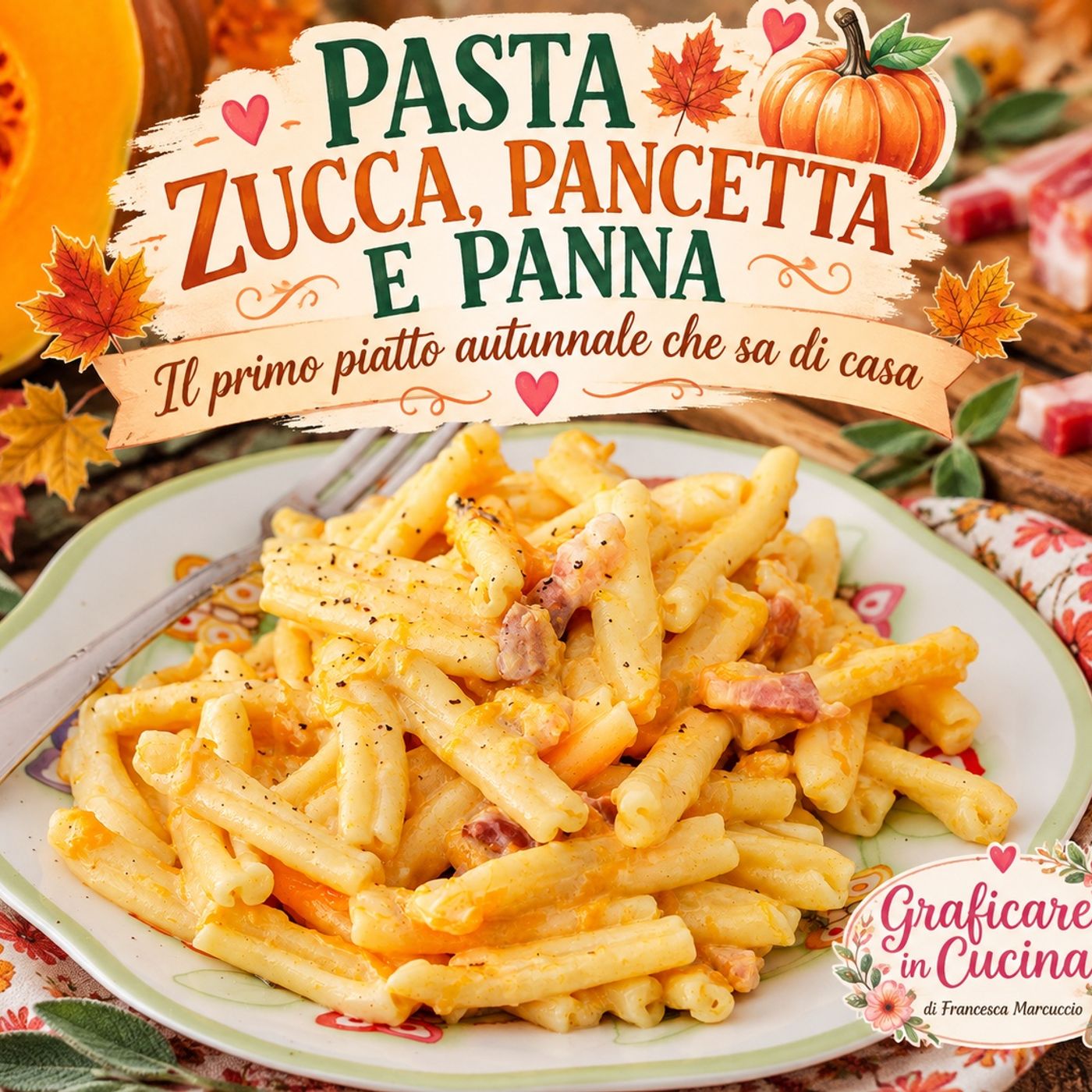 Pasta zucca pancetta e panna: il primo piatto autunnale che conquista al primo assaggio episode artwork