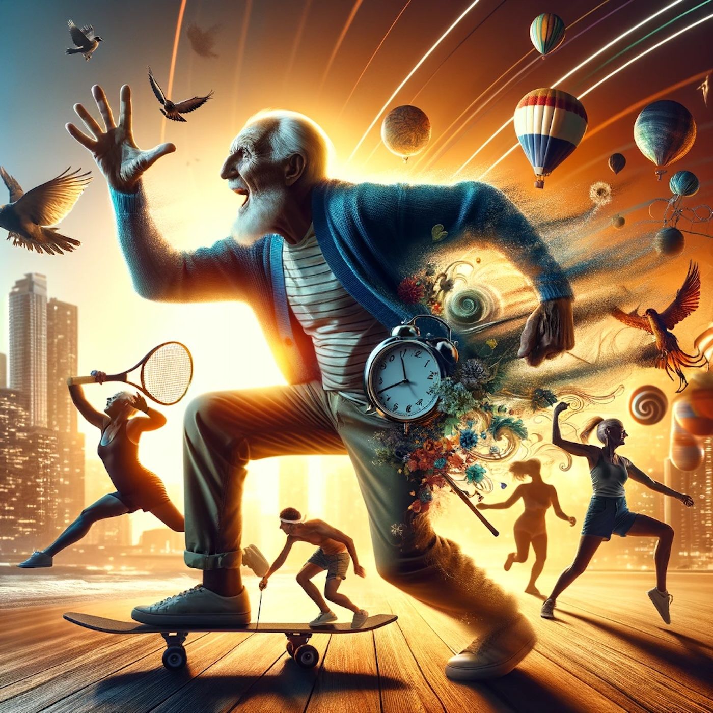 "The idea is to die young as late as possible." episode artwork