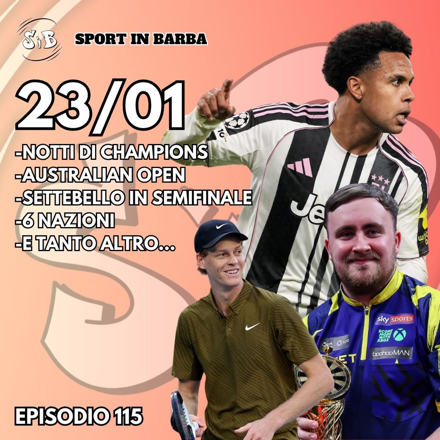 Episodio 115: Notti di CHAMPIONS; AUSTRLIAN OPEN; SETTEBELLO in semifinale; e tanto altro...