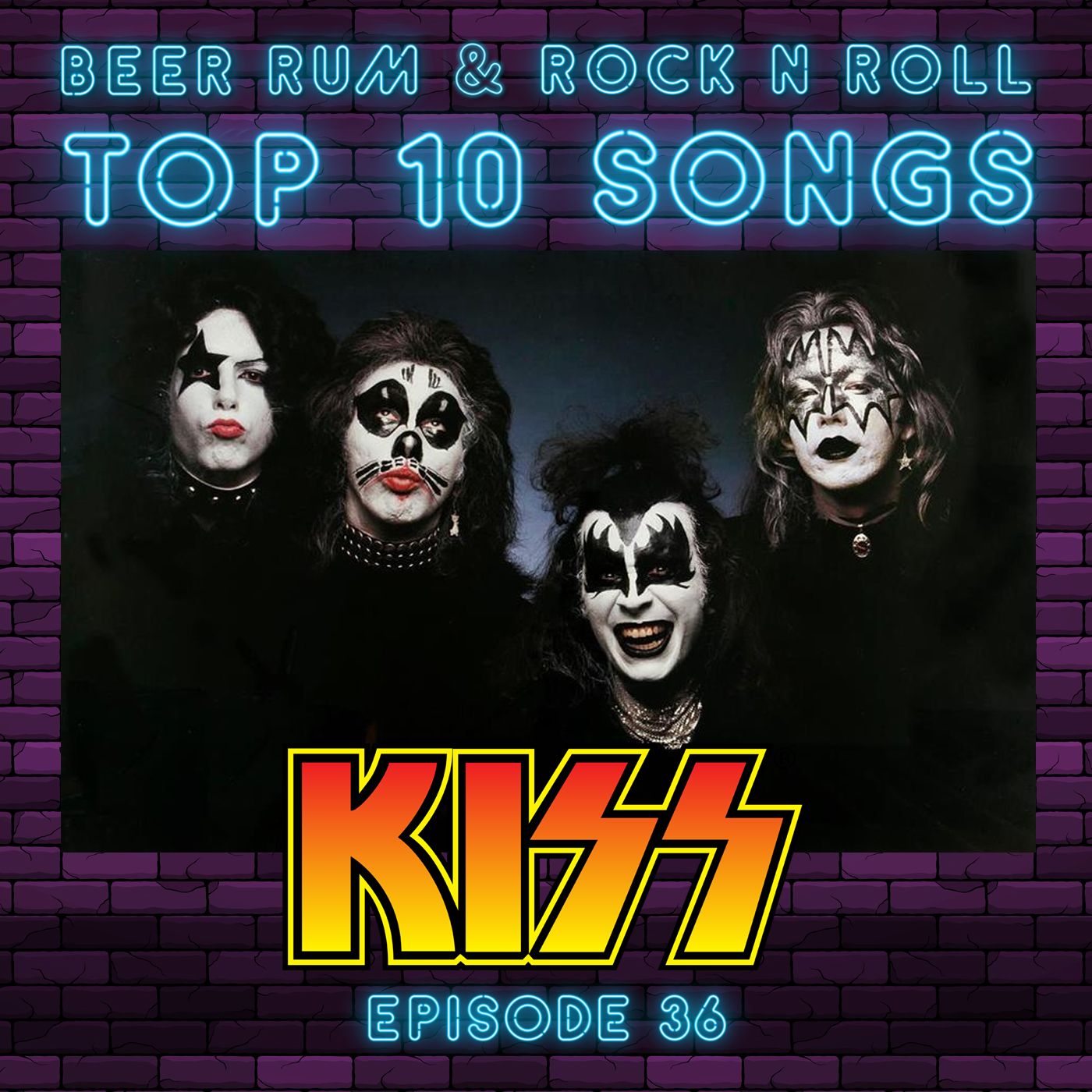 Episode 36 | 'TOP 10 KISS SONGS' episode artwork