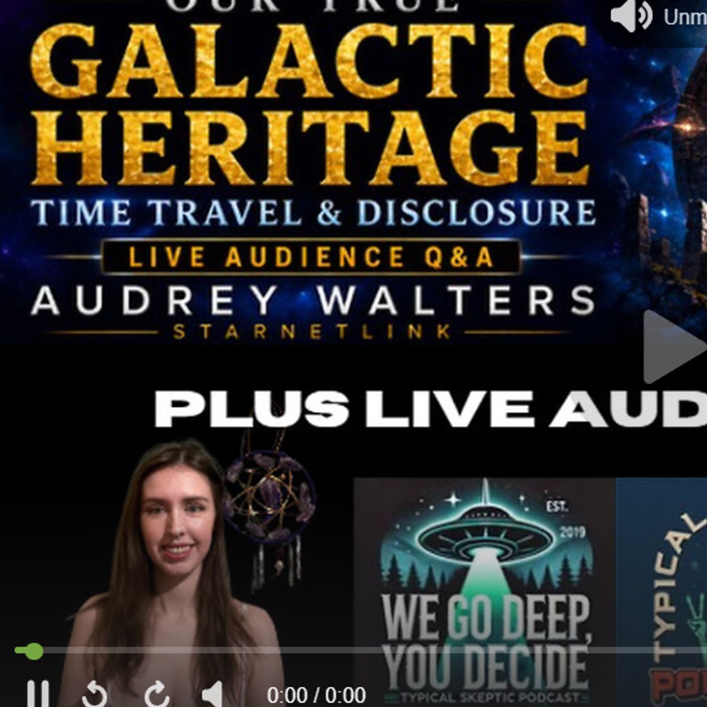 Our True Galactic Heritage, Time Travel & Disclosure | Audrey Walters Q&A | Typical Skeptic #2680 episode artwork