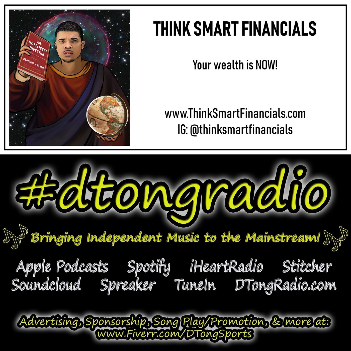 The BEST Indie Music Artists on #dtongradio - Powered by ThinkSmartFinancials.com episode artwork
