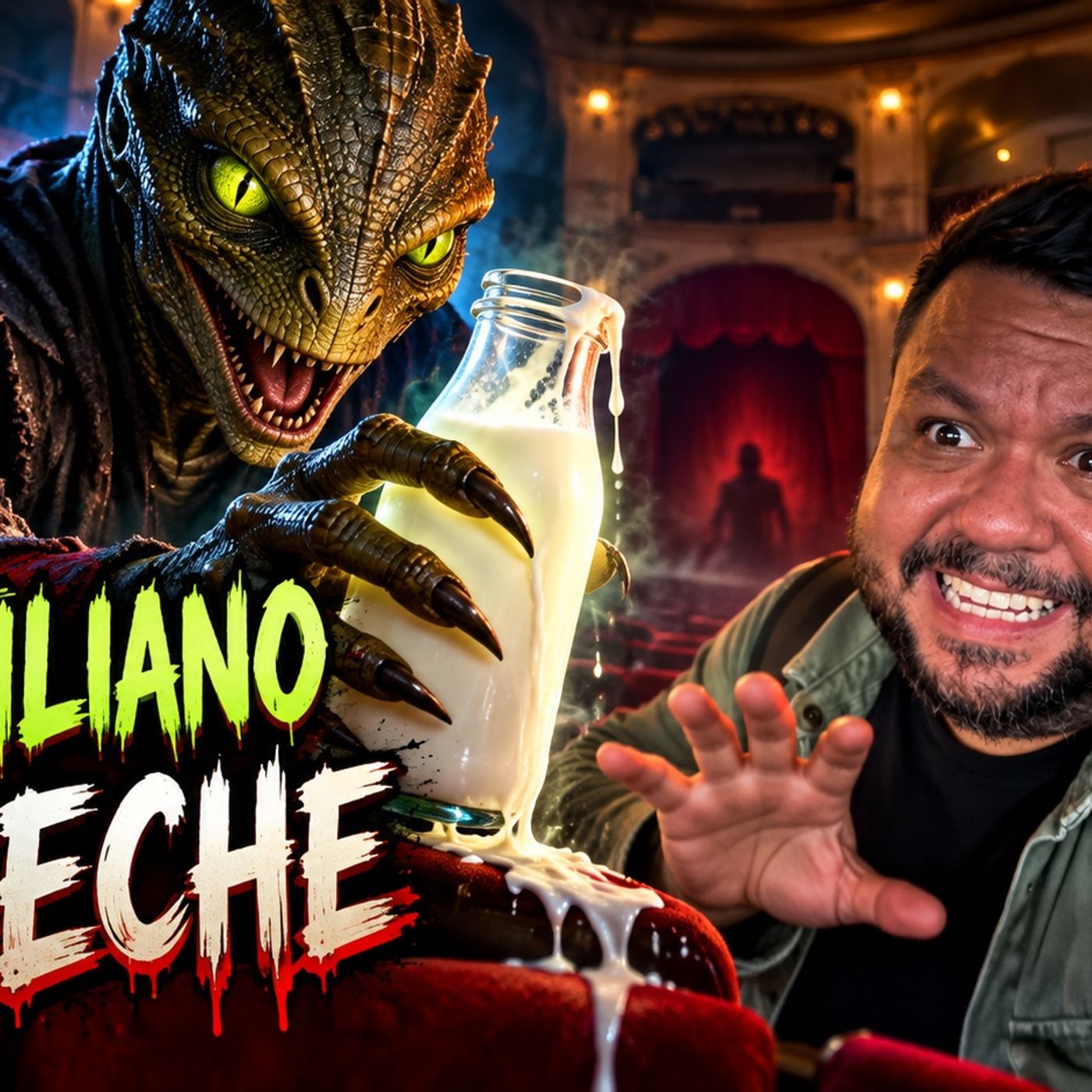 Historias de Miedo Octubre 26 de 2026 EL REPTILIANO Y LA LECHE