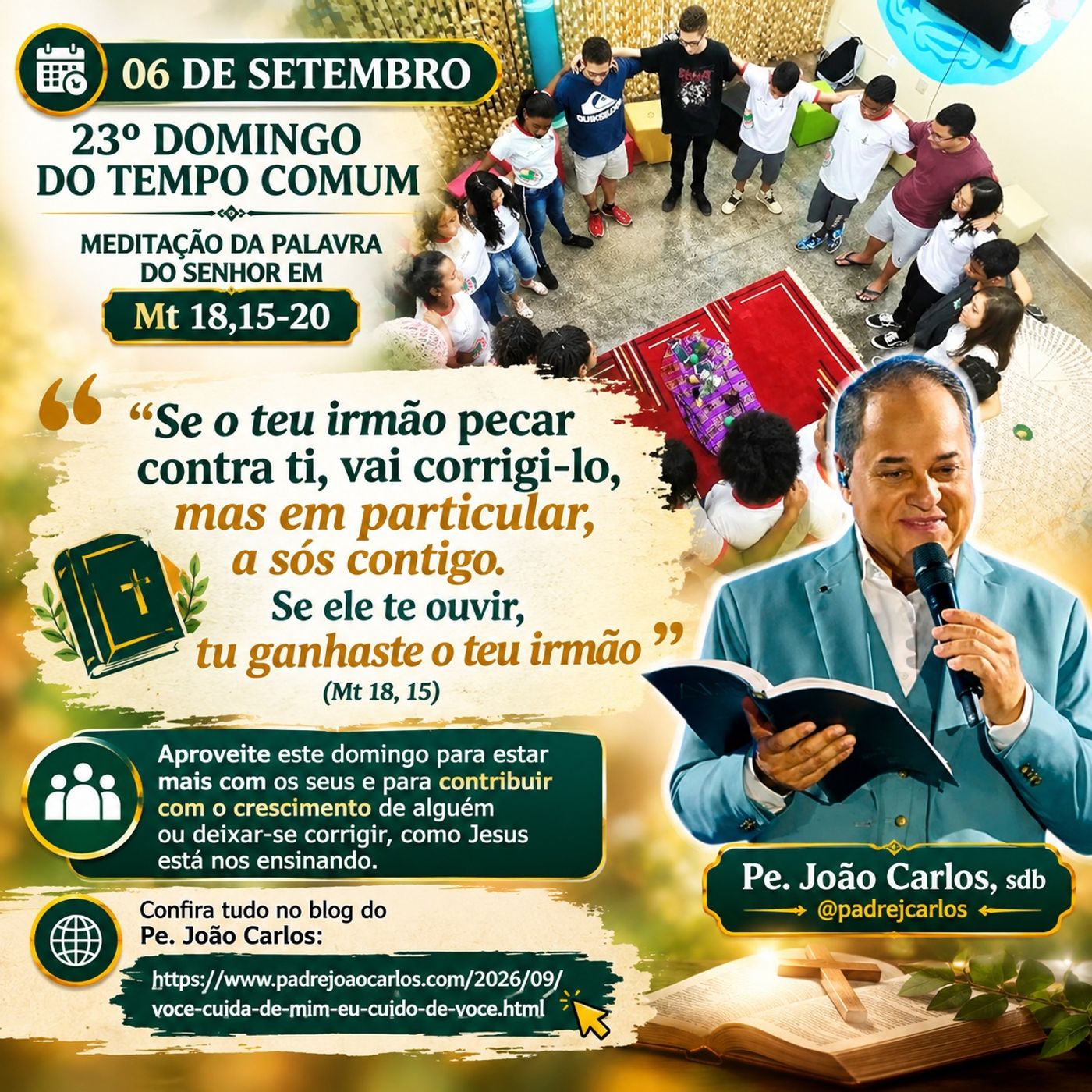 06 de Setembro - Meditação da Palavra do Senhor