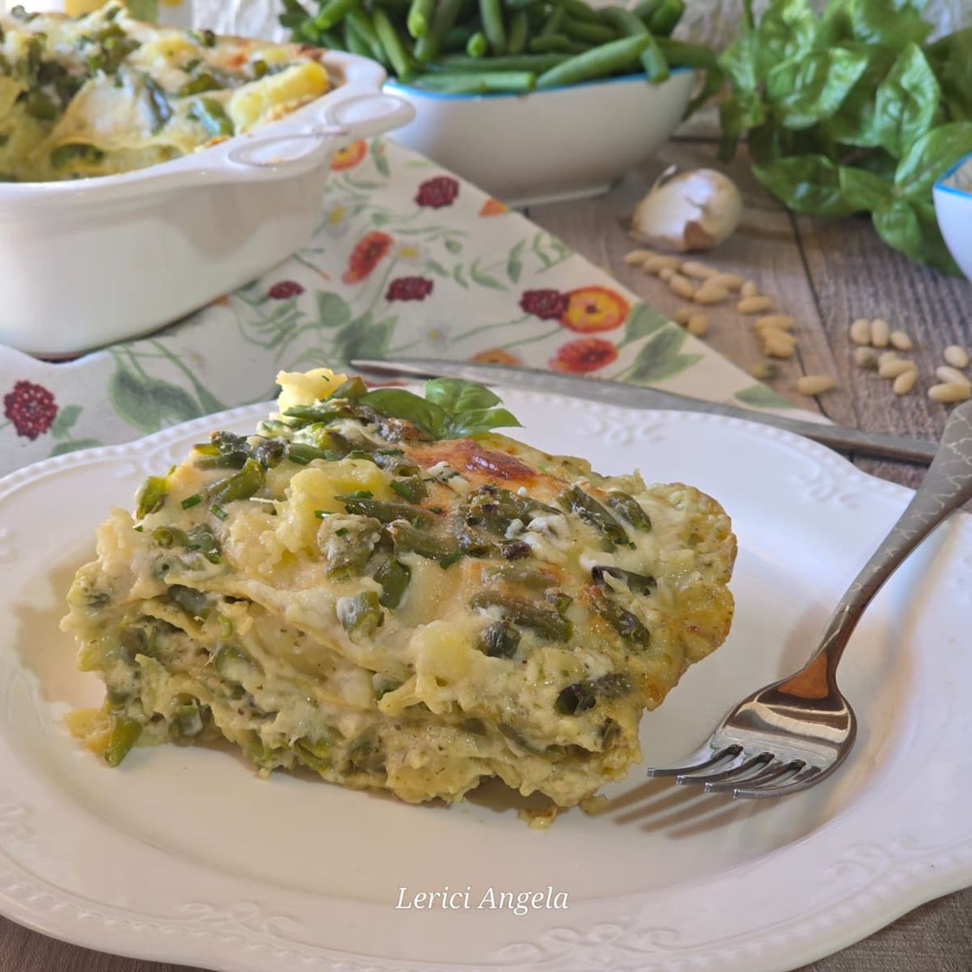 Lasagne al Pesto patate e fagiolini la ricetta di famiglia profumata di basilico