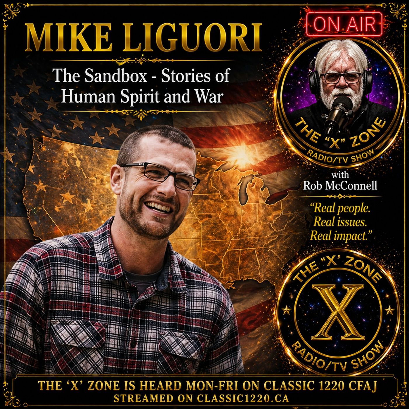 Rob McConnell Interviews - MIKE LIGUORI - The Sandbox - Stories of Human Spirit and War