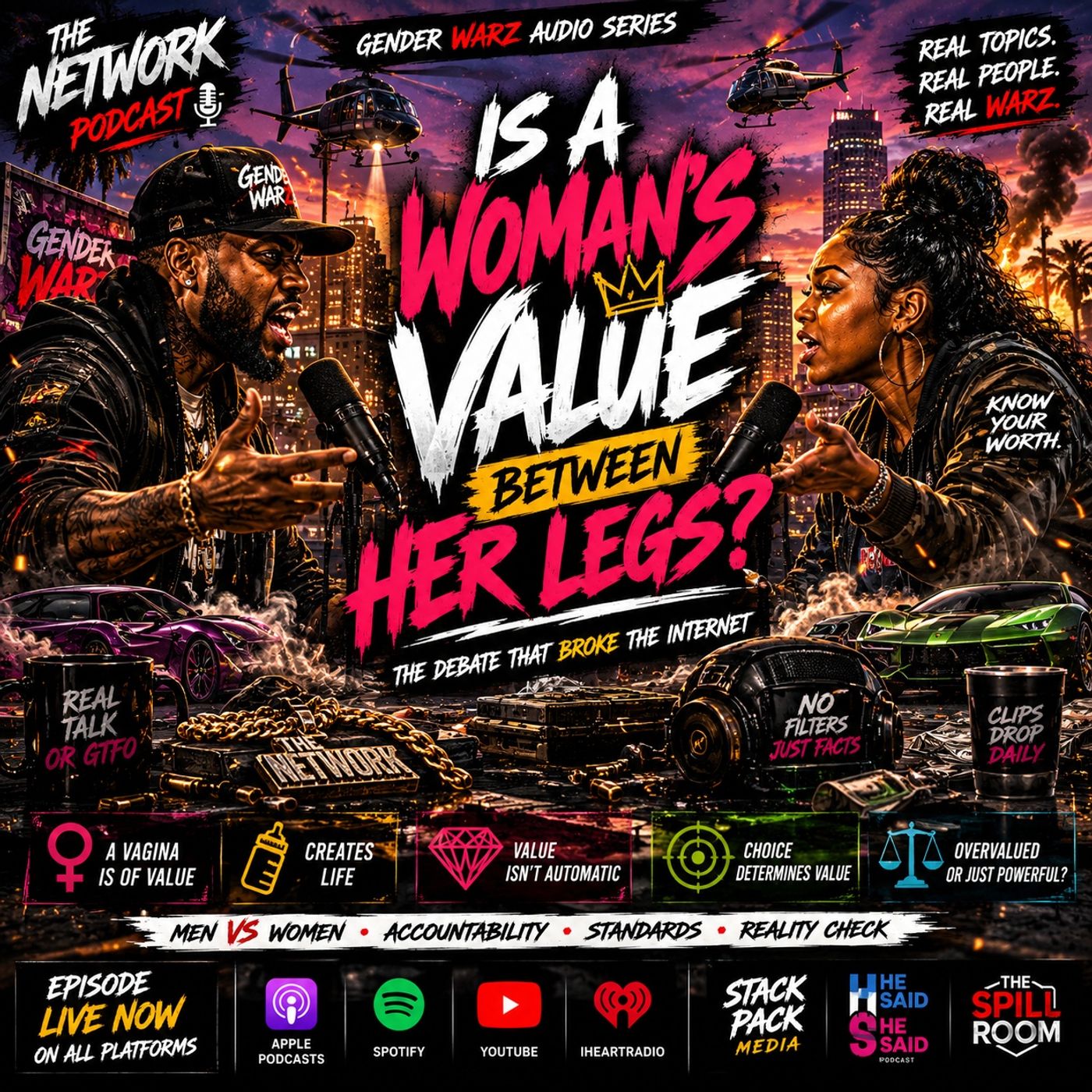 🔥More Ammo: IS A WOMAN'S VALUE BETWEEN HER LEGS? 👀🔥 | Gender Warz Audio Series episode artwork