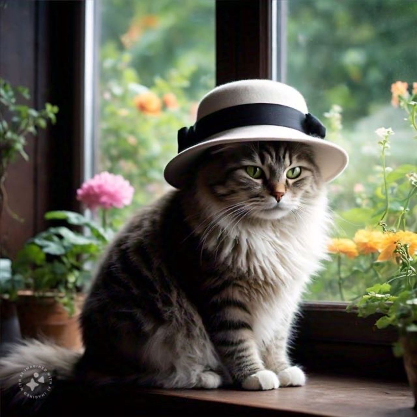 En el gato en la ventana