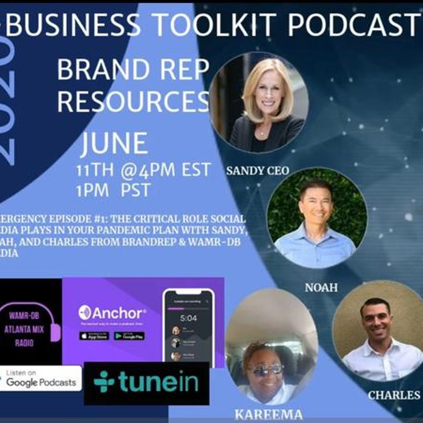 Pandemic E-Tool Kit  Podcast  6 Ways to Rebuild  Small Business  with Brand Rep episode artwork