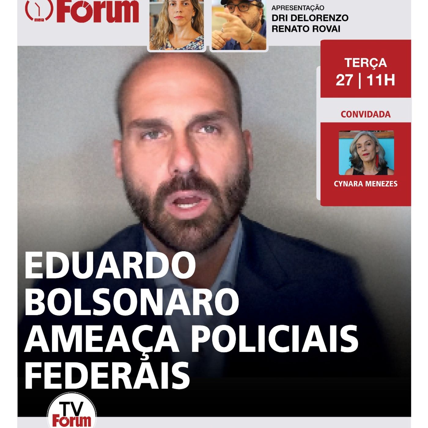 Surpresa da PF para Eduardo BOLSONARO | KAKAY: “será preso” | Proteção nas REDES: AGU quer urgência episode artwork
