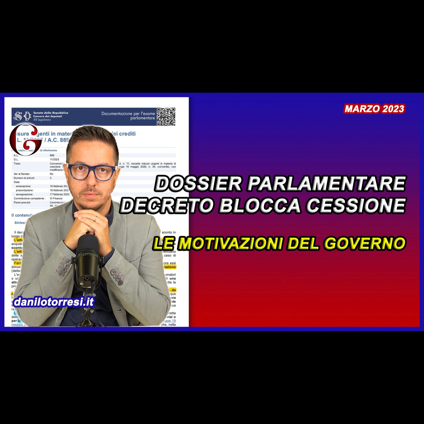 Cessione del credito ultime notizie: il Dossier del Decreto 11/2023 con le motivazioni del Governo episode artwork