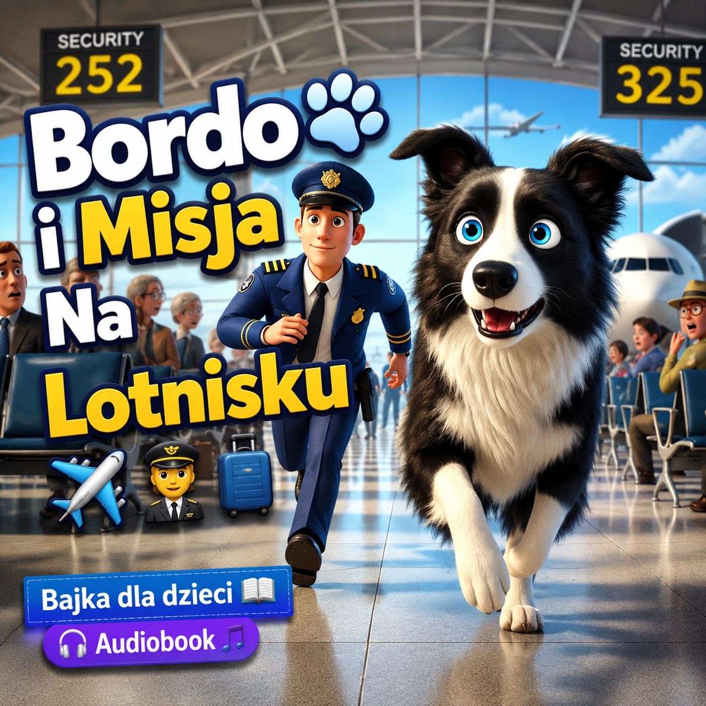 ✈️Bordo – Misja Na Lotnisku  Bajka do słuchania dla dzieci o przygodzie i nowym miejscu🐾 #audiobook episode artwork