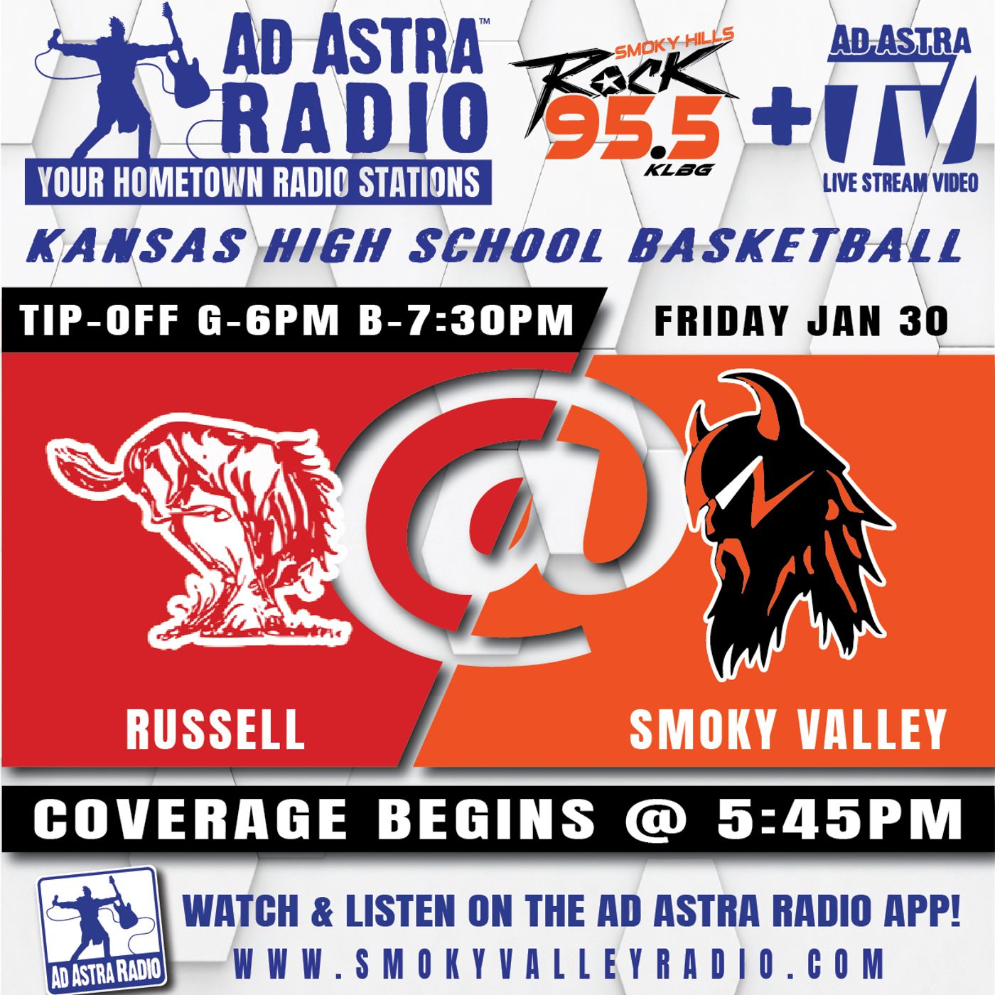 Russell Broncos at Smoky Valley Vikings Boys High School Basketball (January 30, 2026) episode artwork