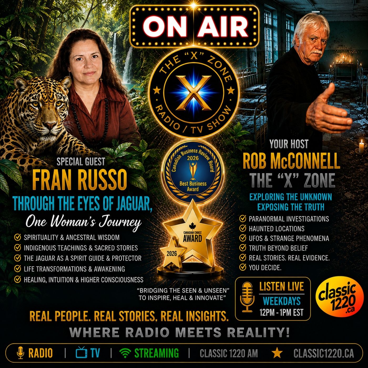 Rob McConnell Interviews - FRAN RUSSO - Through The Eyes of Jaguar, One Woman's Journey episode artwork
