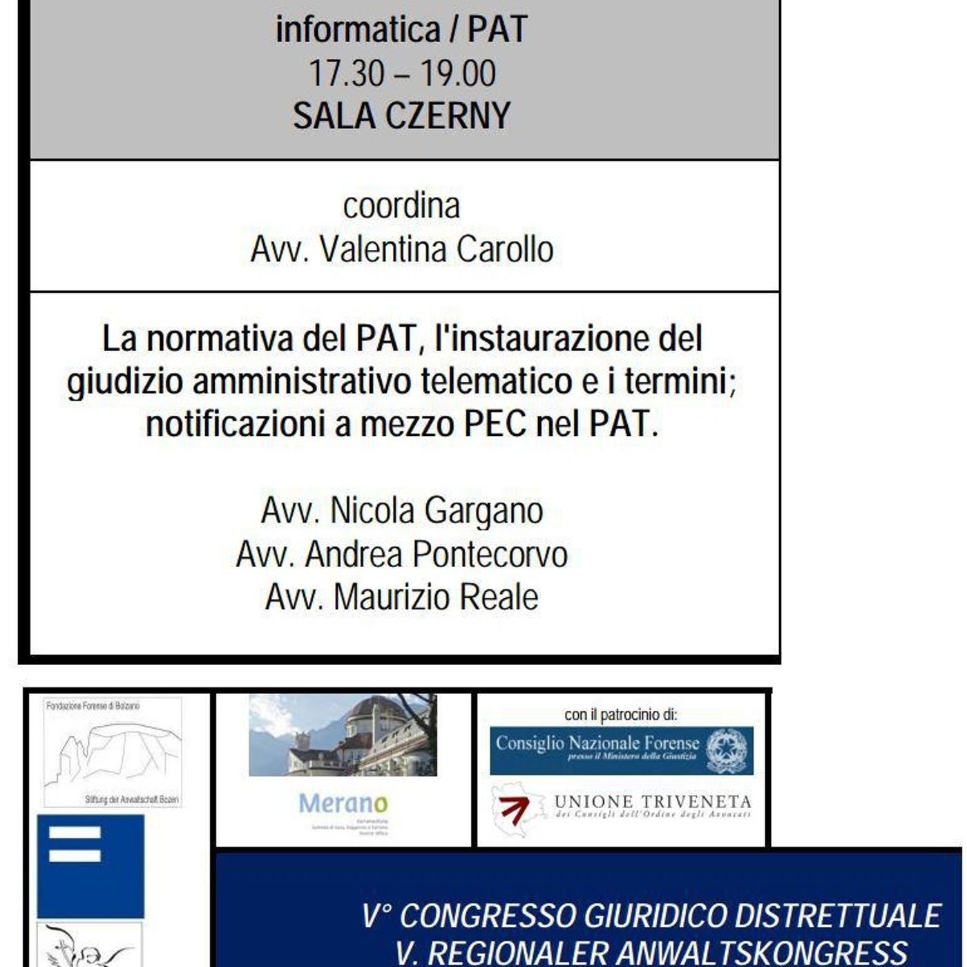 Norma e Pratica del PROCESSO AMMINISTRATIVO TELEMATICO - Congr. Distrettuale BZ-TN-Rovereto (Merano, 10 giugno 2016) episode artwork