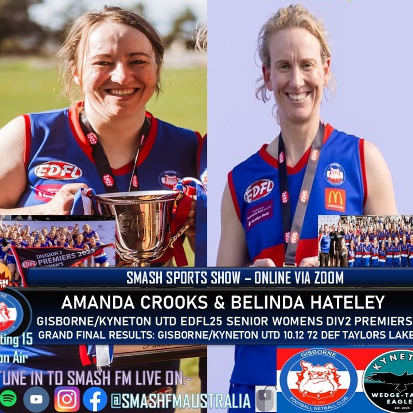 SSS15THYR: Gisborne/Kyneton United EDFL25 Senior Womens Division 2 Premiership Interviews 061025