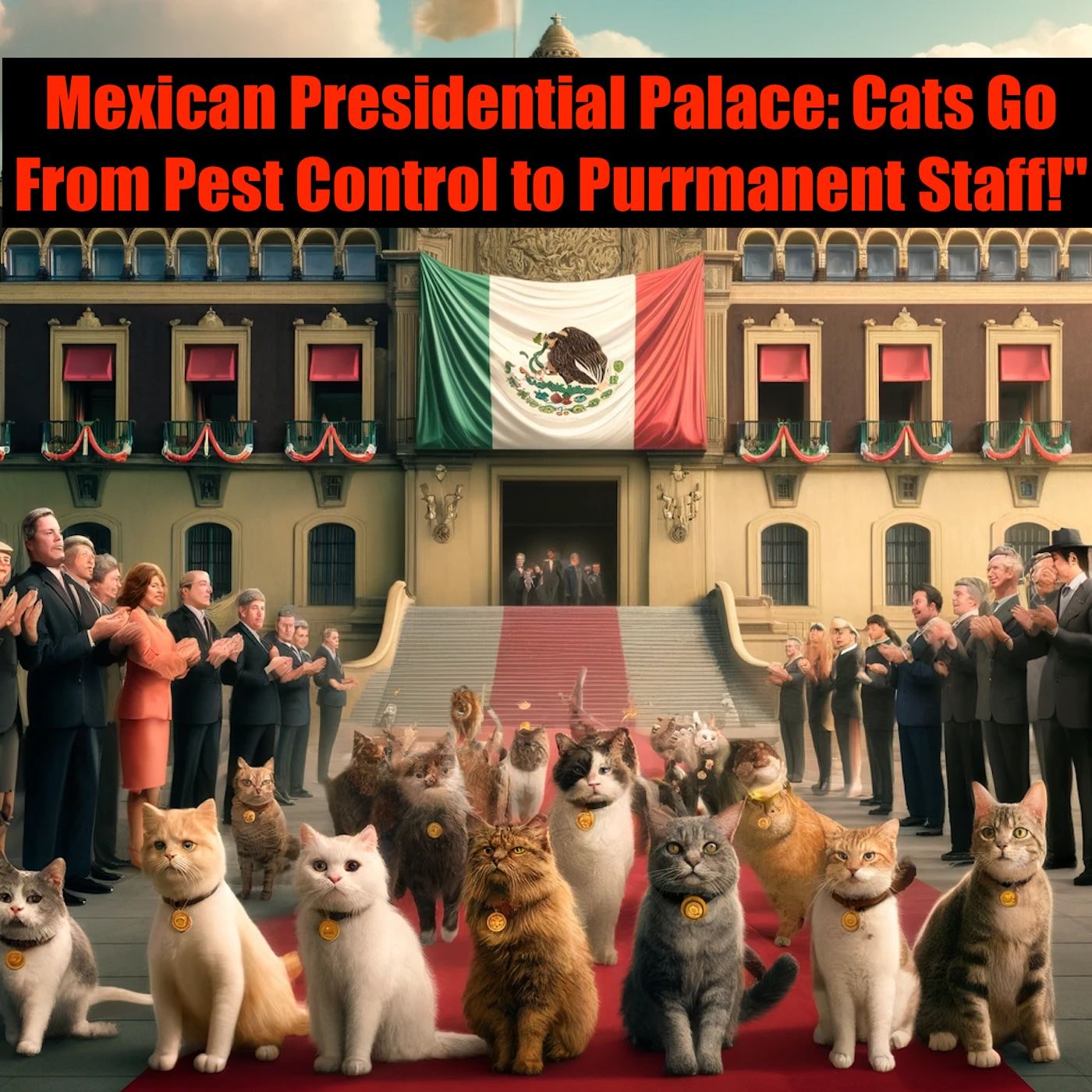 Mexican Presidential Palace: Cats Go From Pest Control to Purrmanent Staff!