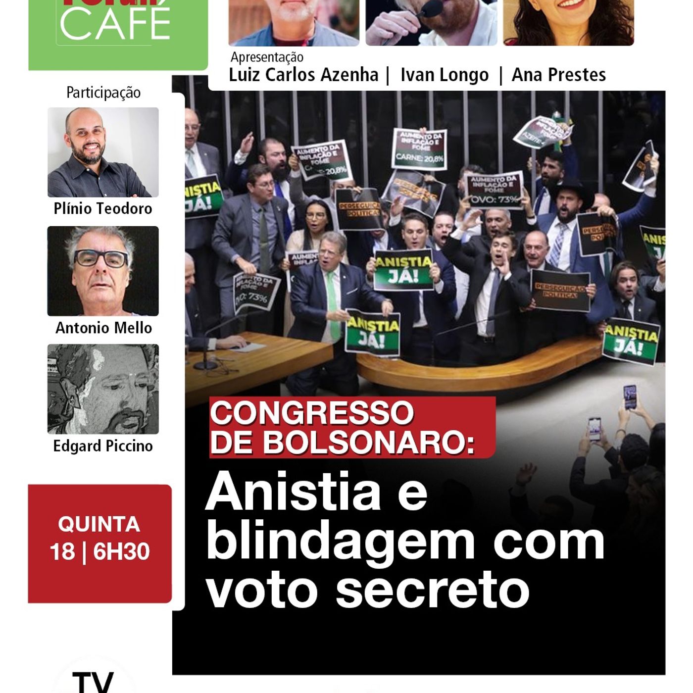 Pauta bolsonarista ocupa o Congresso com urgência da anistia e aprovação de voto secreto | 18.09.25