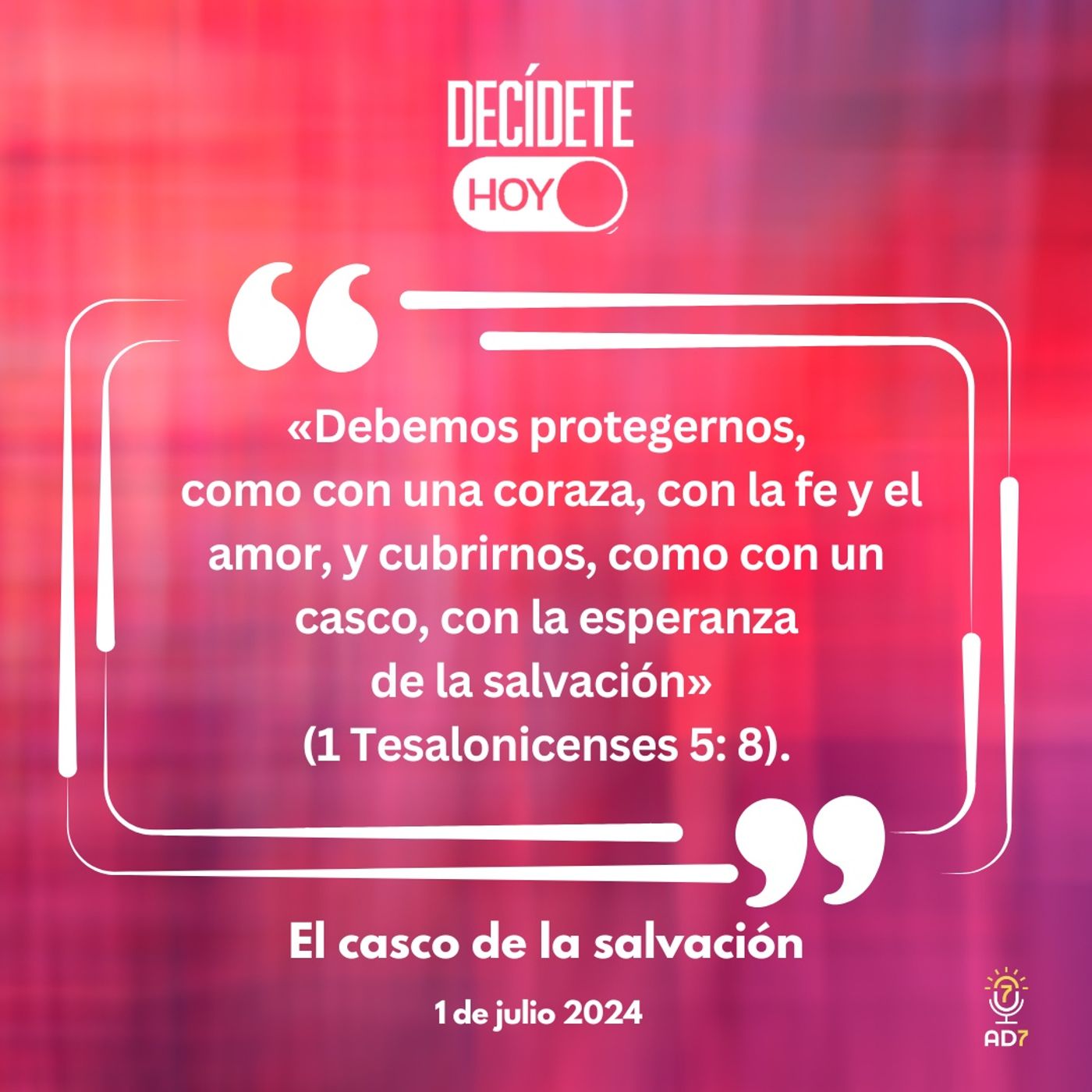 El casco de la salvación | Devocional de Jóvenes | 1 de julio 2024