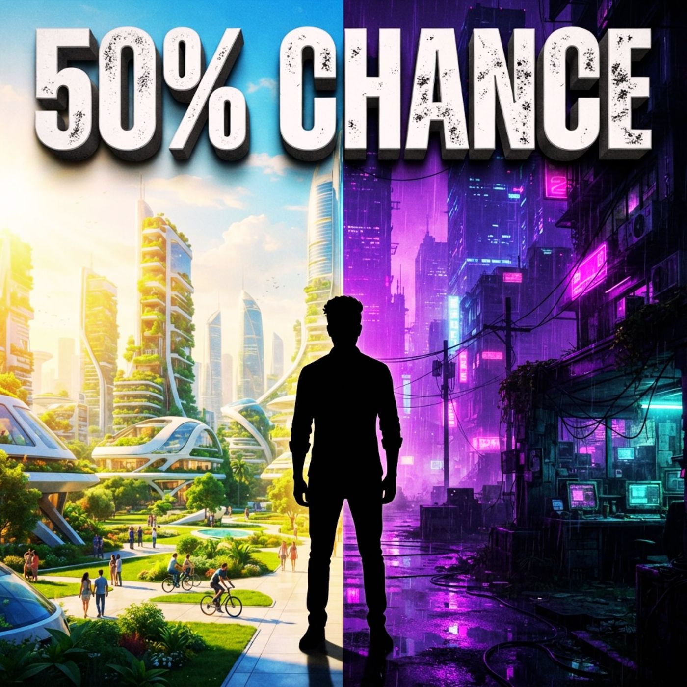 1,000 Days Left - The AI Coin Flip: 50% Abundance or Total Catastrophe? episode artwork