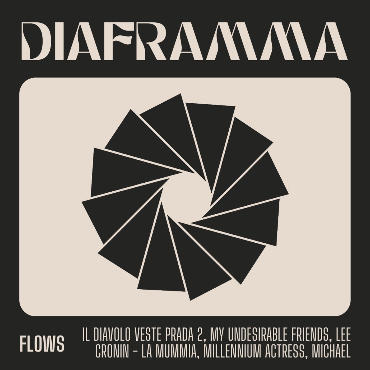 FLOWS - IL DIAVOLO VESTE PRADA 2, MY UNDESIRABLE FRIENDS, LEE CRONIN - LA MUMMIA, MILLENNIUM ACTRESS, MICHAEL episode artwork