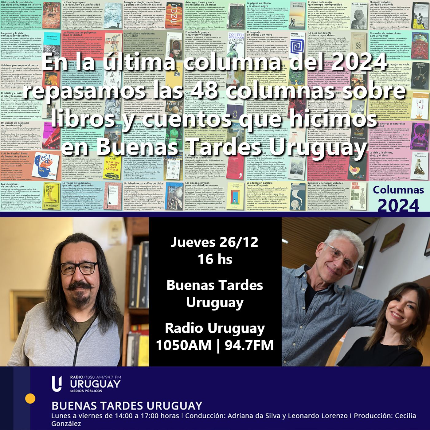 Buenas Tardes Uruguay | Repaso de las 48 columnas del 2024 | 26-12-24 episode artwork