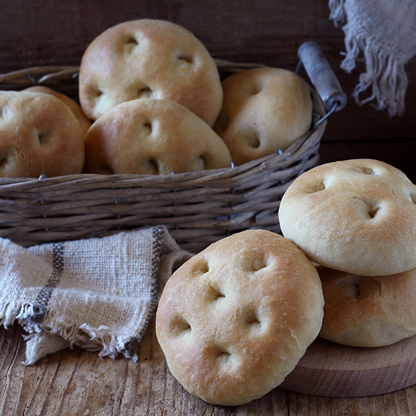 Focaccine con latte di soia