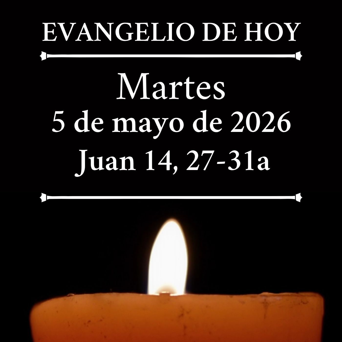 Evangelio del martes 5 de mayo de 2027 - "La paz os dejo, mi paz os doy" episode artwork