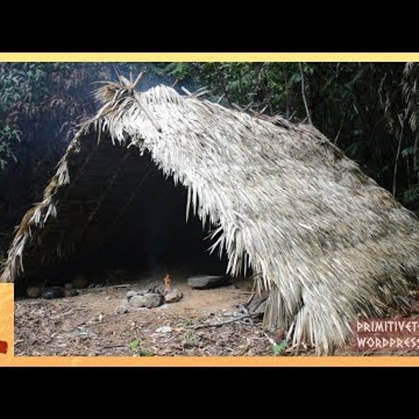 Primitive Technology: A-frame hut episode artwork