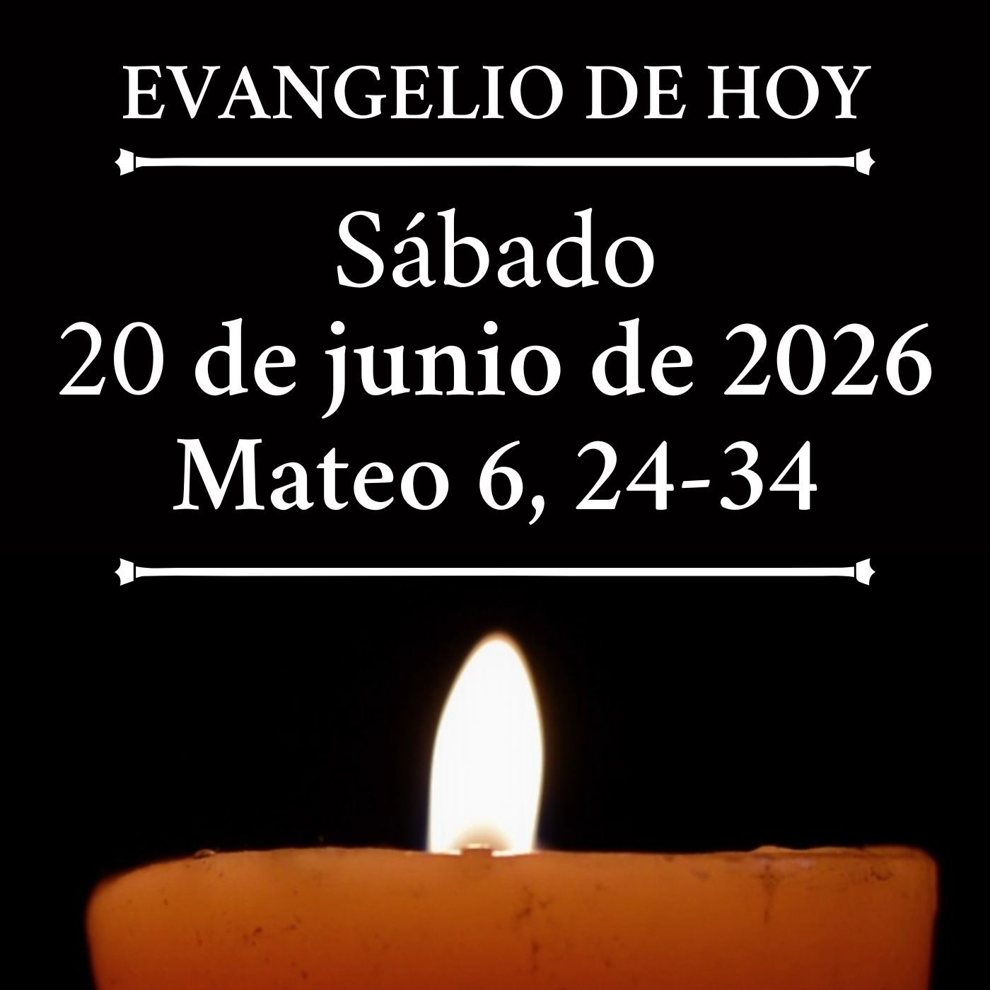 Evangelio del sábado 20 de junio de 2026 - No podéis servir a Dios y al dinero episode artwork