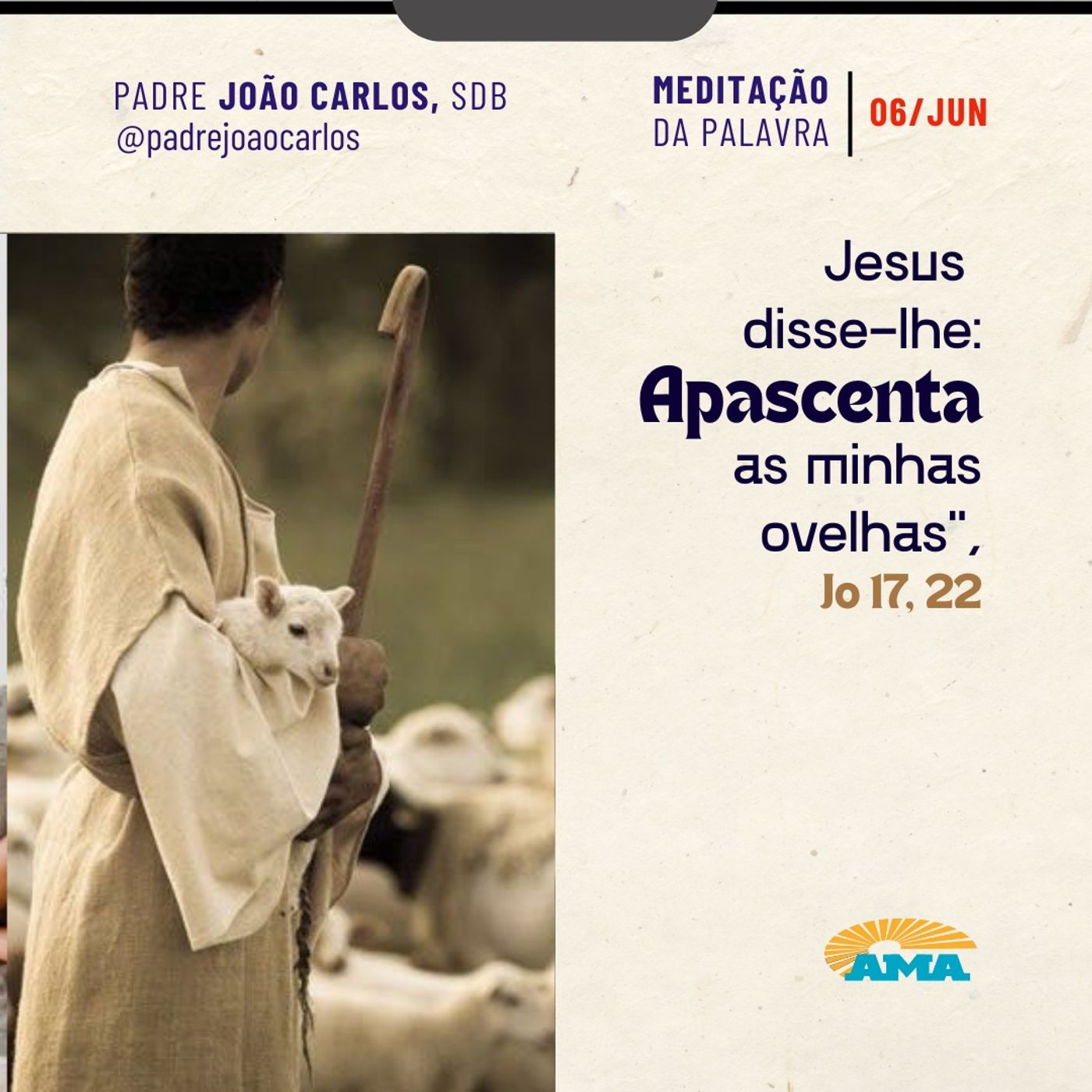 06 de junho - Meditação Palavra do Senhor