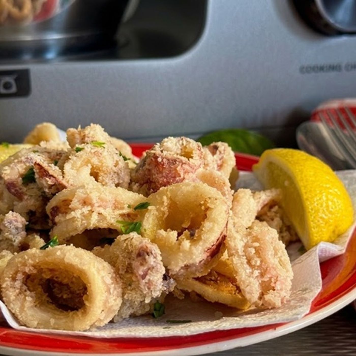 Anelli di Calamari Fritti con Kenwood Cooking Chef