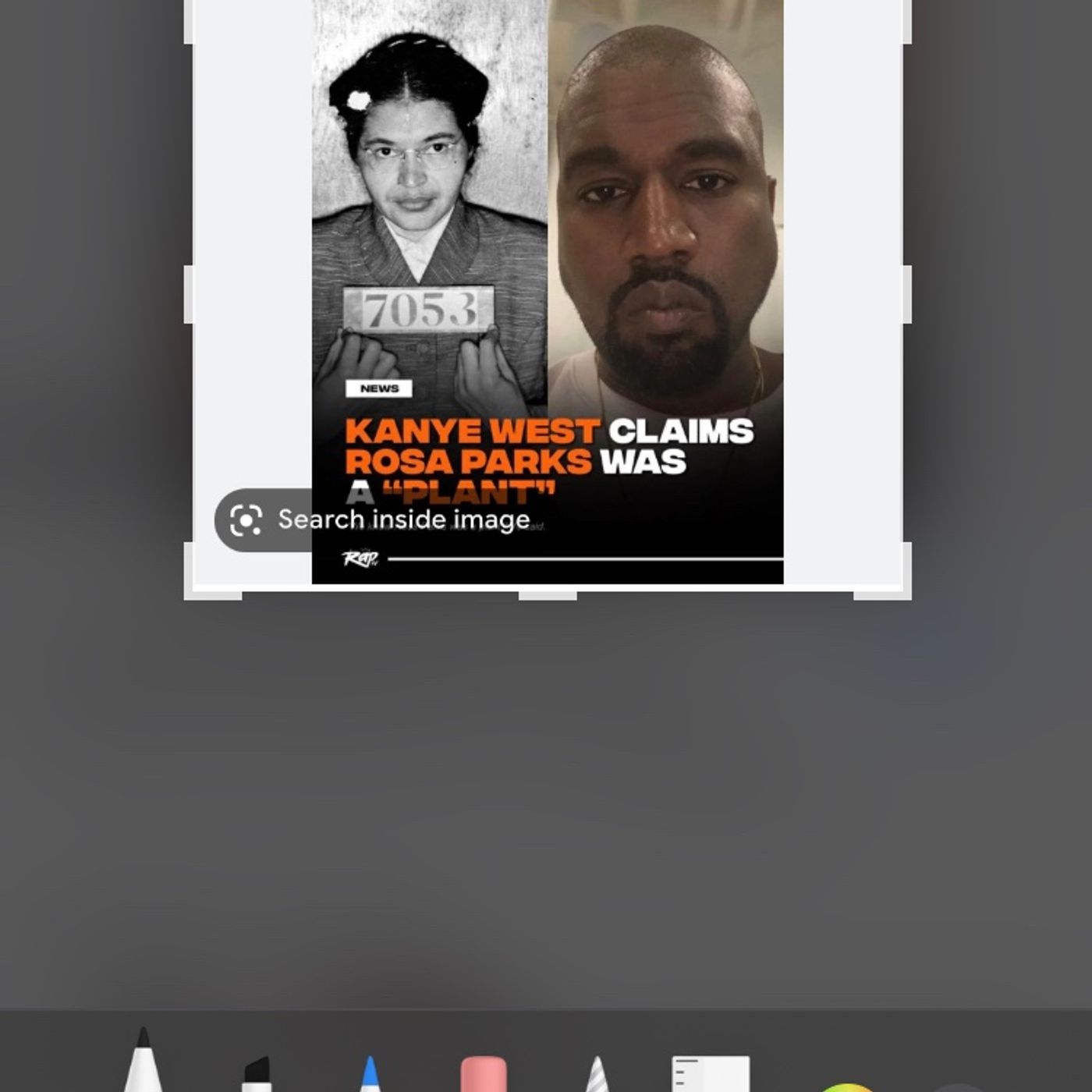Kanye said Rosa Parks Was a Plant episode artwork
