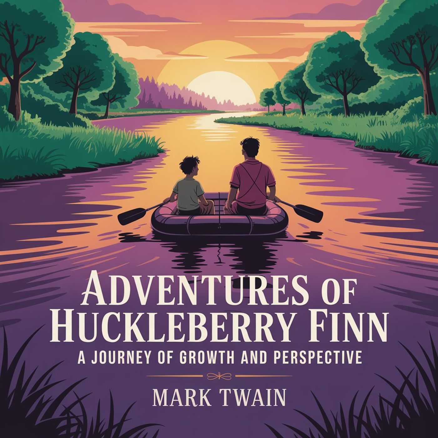Adventures of Huckleberry Finn : A Journey of Growth and Perspective