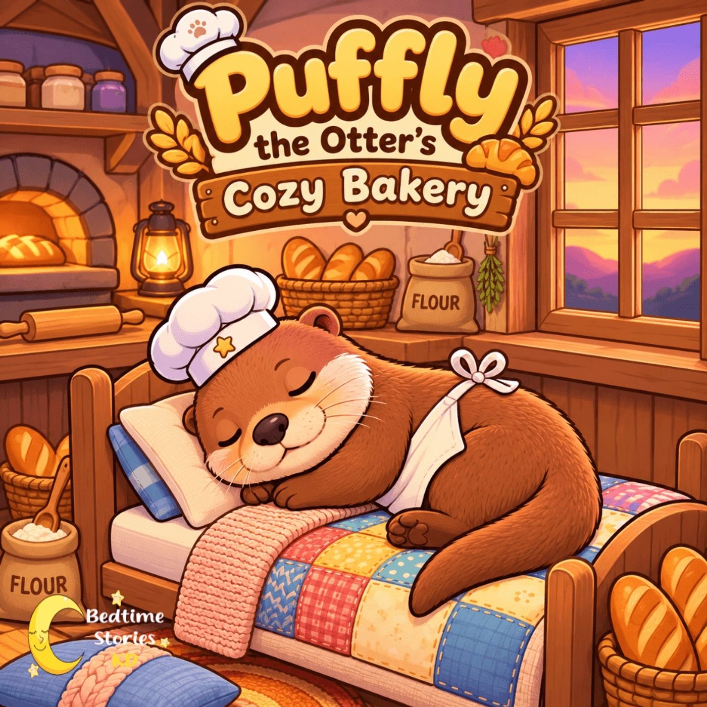 Puffly the Otter's Cozy Bakery | Bedtime Story for Kids 0-3