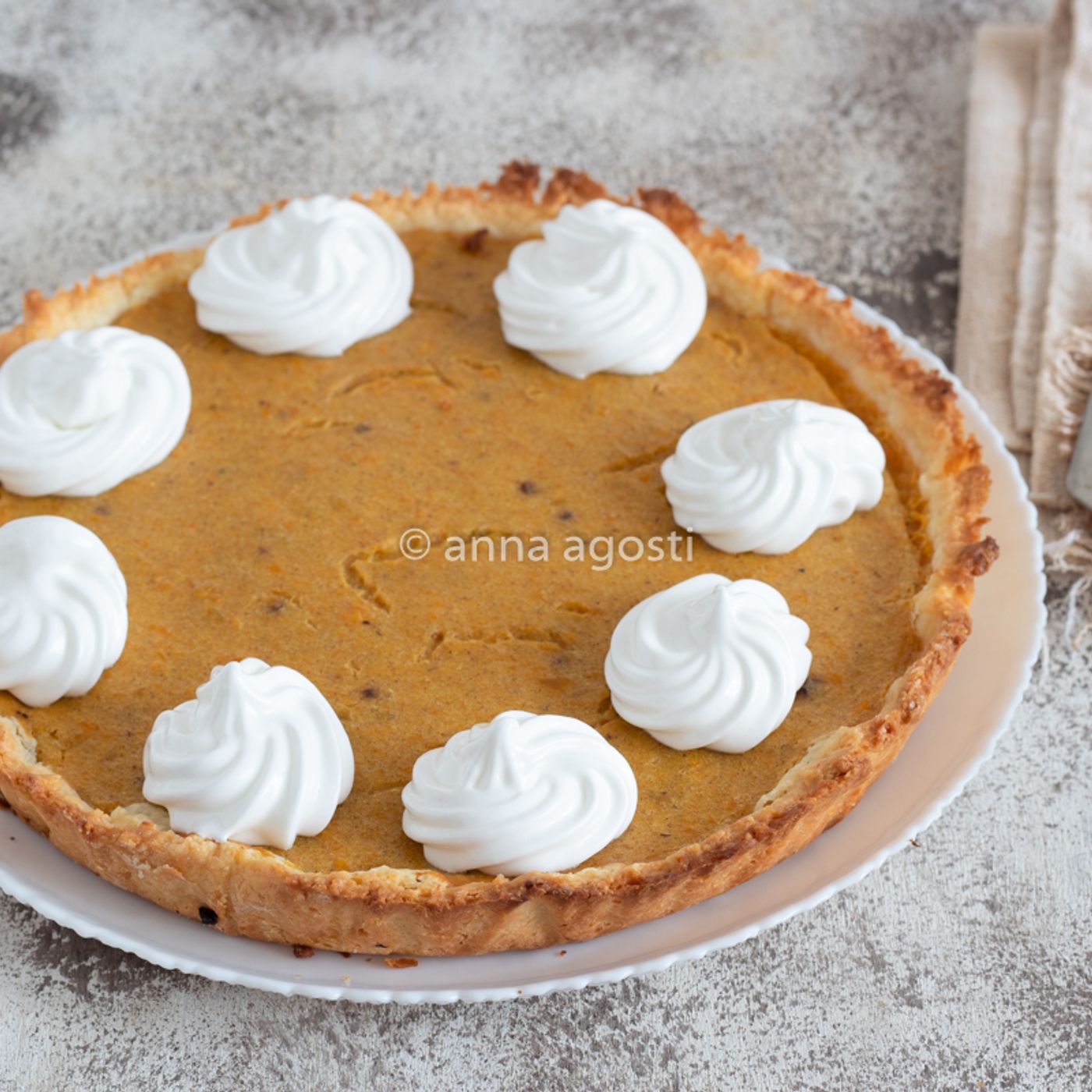 Torta di zucca americana (pumpkin pie)