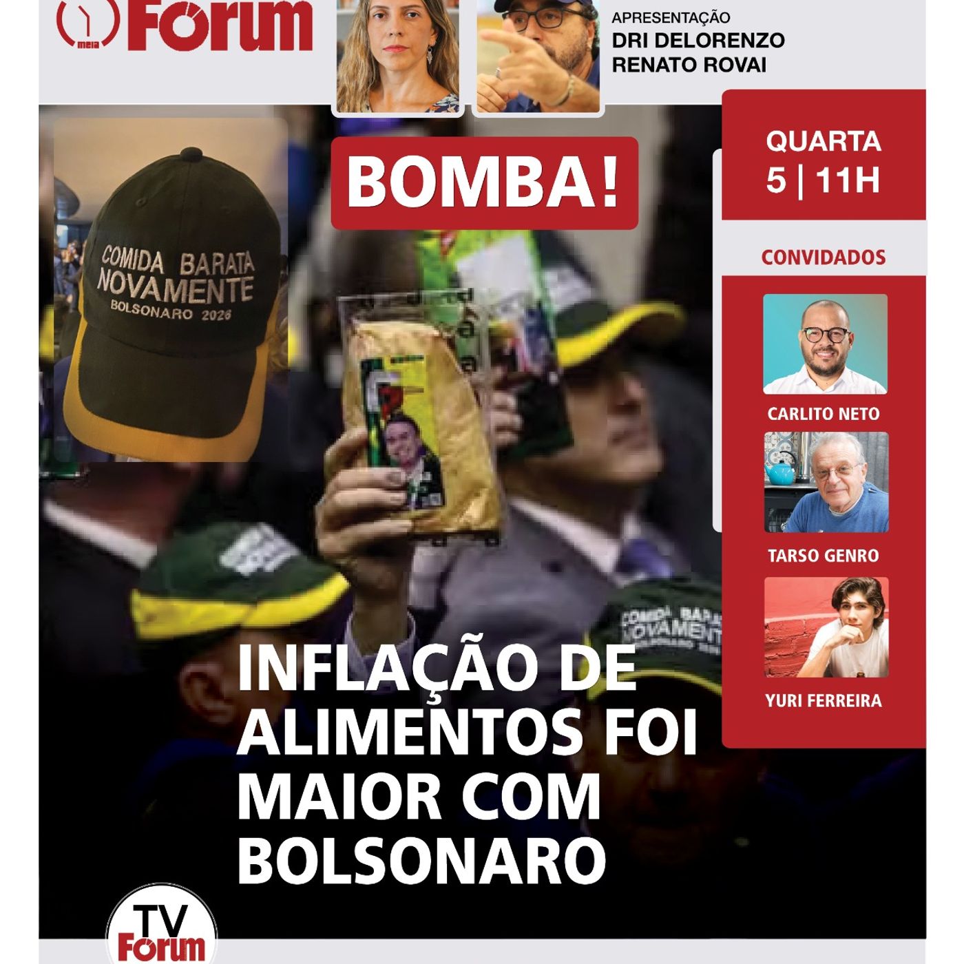FAIXA DE GAZA: LULA peita Trump e BOLSONARO se humilha | Inflação de alimentos episode artwork